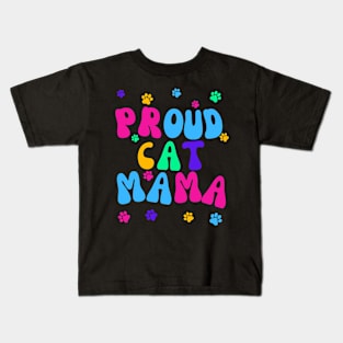 Proud Cat Mama Kids T-Shirt